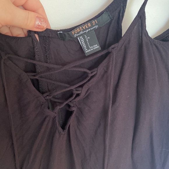 Forever21 Peekaboo Laced Blouse - Picture 3 of 4